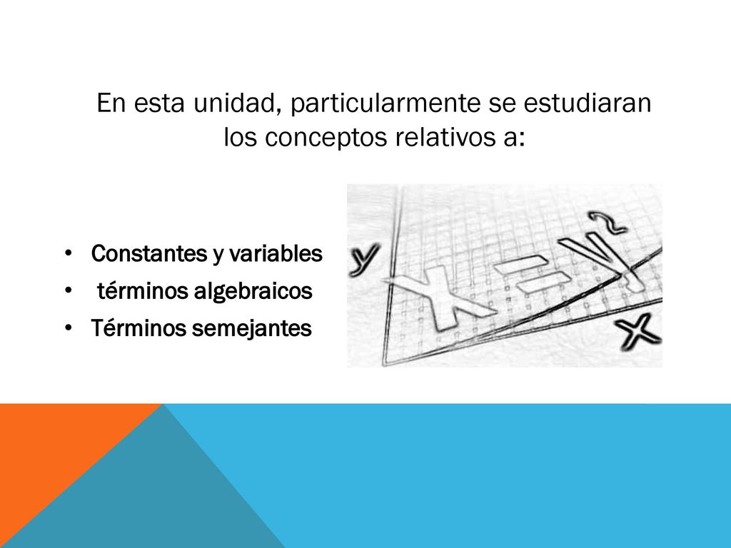 En esta unidad, particularmente se estudiaran los conceptos relativos a: