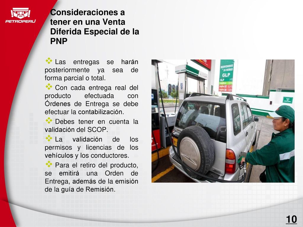 Consideraciones a tener en una Venta Diferida Especial de la PNP