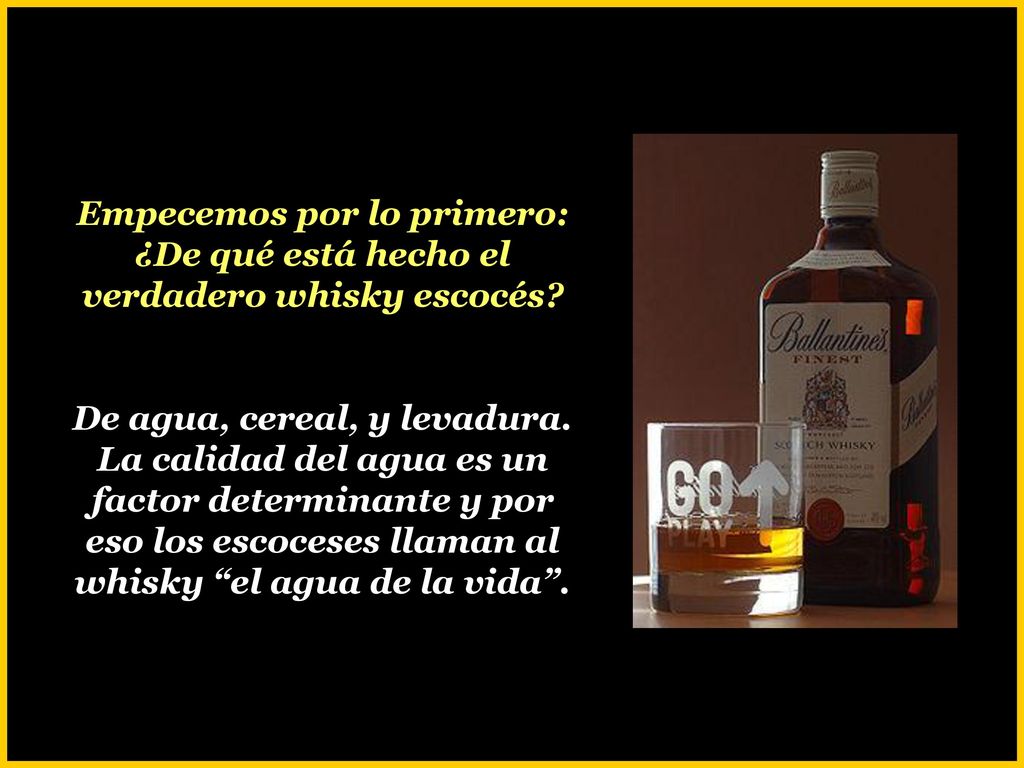 Empecemos por lo primero: ¿De qué está hecho el verdadero whisky escocés