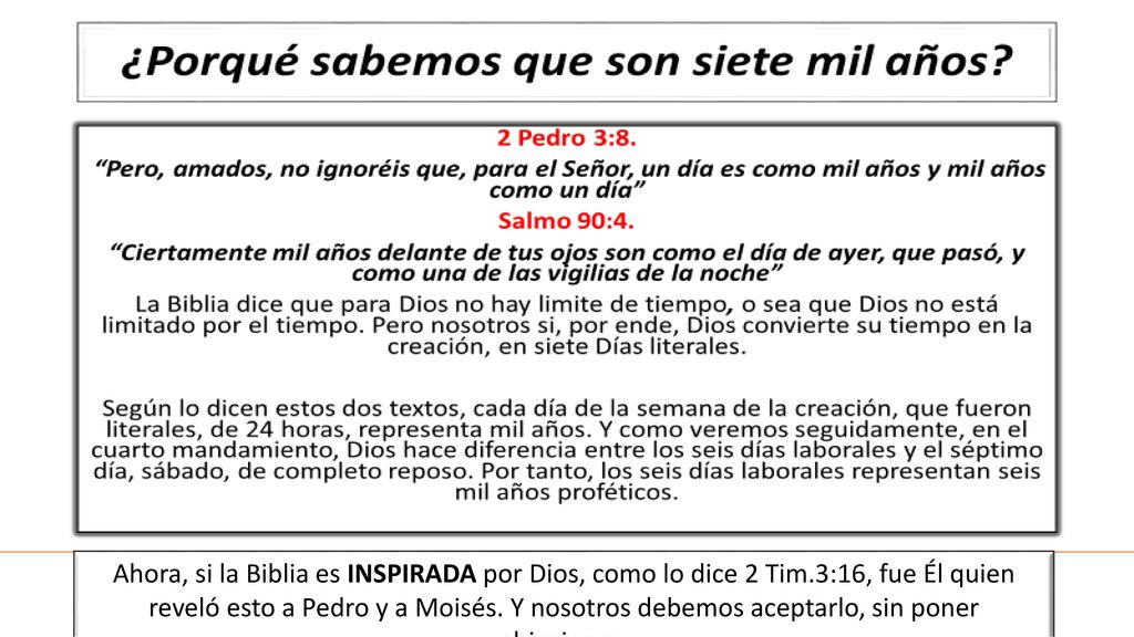 Ahora, si la Biblia es INSPIRADA por Dios, como lo dice 2 Tim
