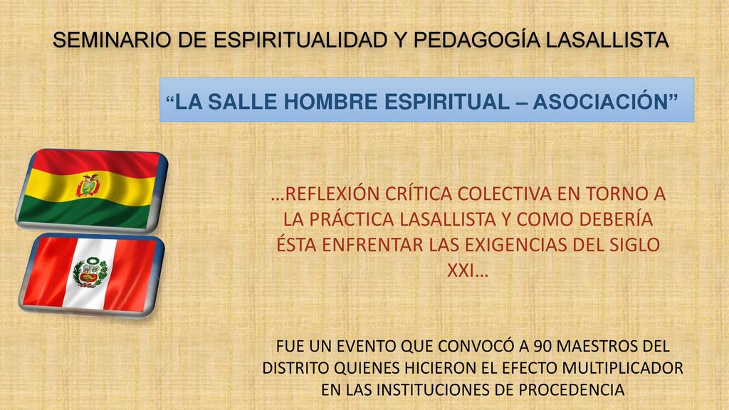 SEMINARIO DE ESPIRITUALIDAD Y PEDAGOGÍA LASALLISTA