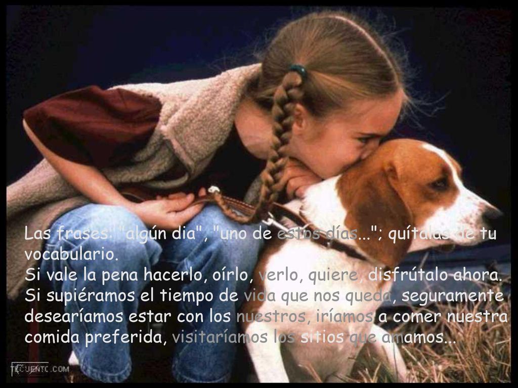 Las frases: algún dia , uno de estos días... ; quítalas de tu