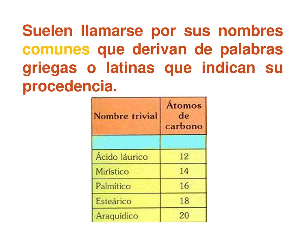 Suelen llamarse por sus nombres comunes que derivan de palabras griegas o latinas que indican su procedencia.