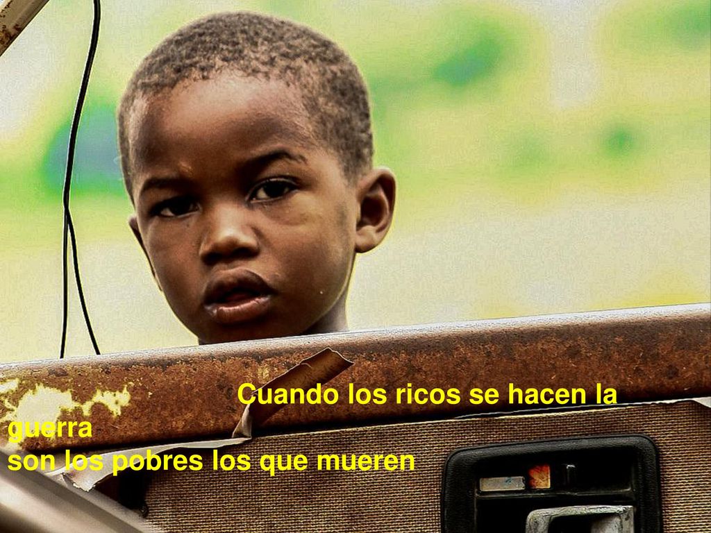 Cuando los ricos se hacen la guerra son los pobres los que mueren