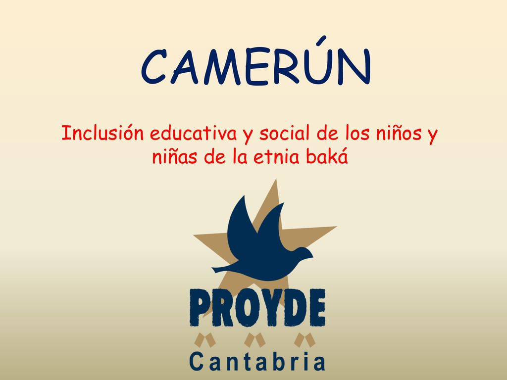 Inclusión educativa y social de los niños y niñas de la etnia baká