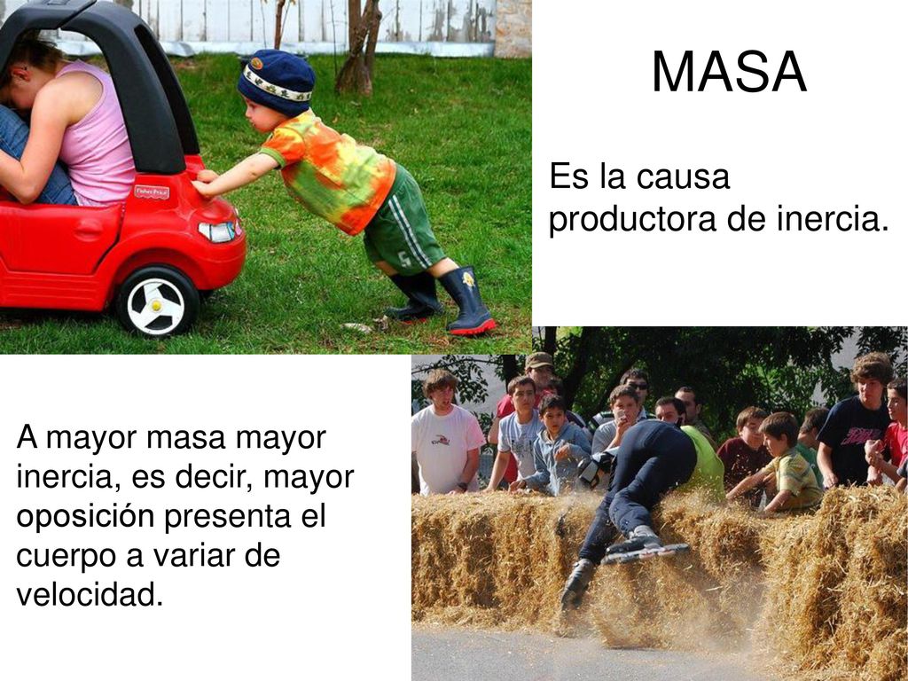 MASA Es la causa productora de inercia.