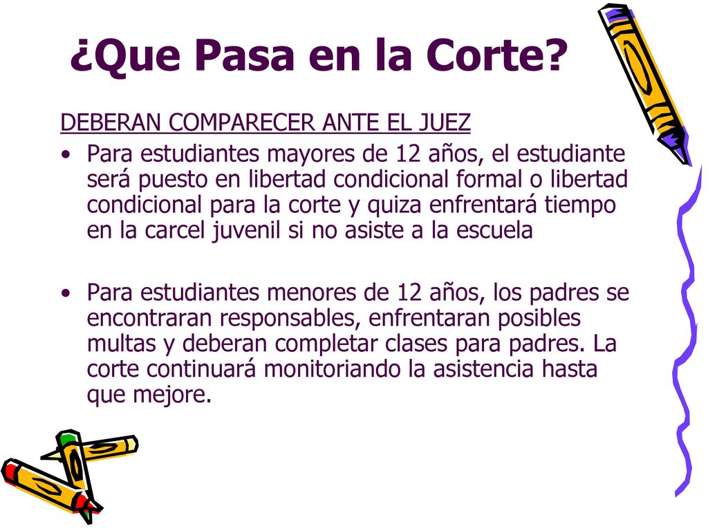 ¿Que Pasa en la Corte DEBERAN COMPARECER ANTE EL JUEZ