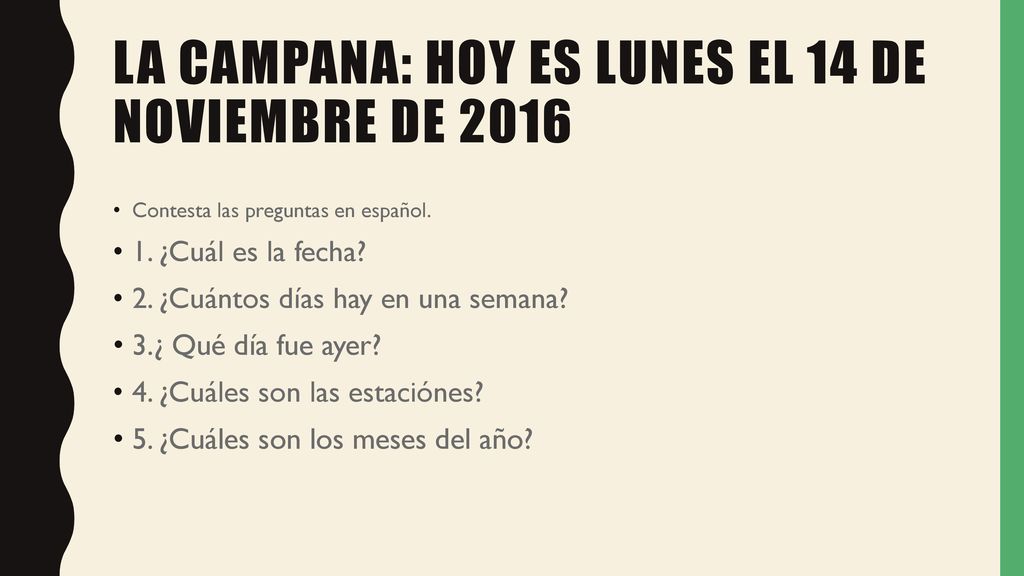 La Campana: Hoy es lunes el 14 de noviembre de 2016
