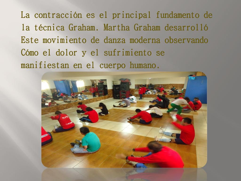 La contracción es el principal fundamento de la técnica Graham
