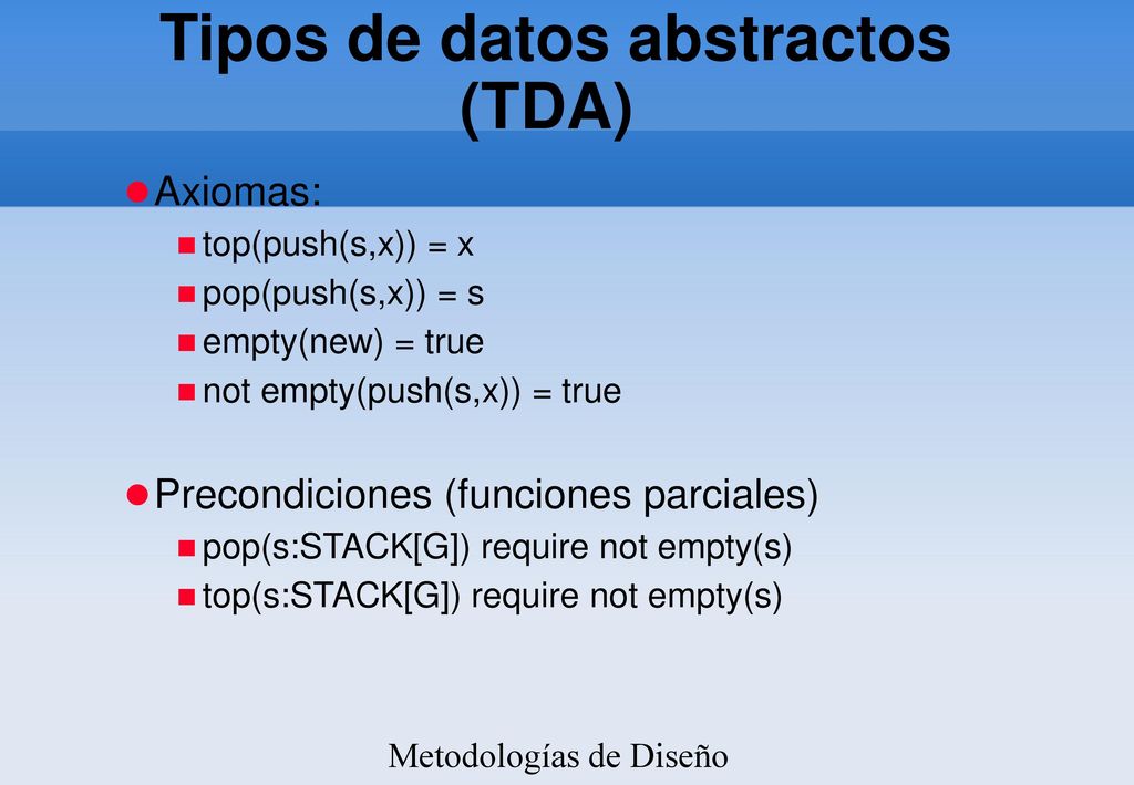 Tipos de datos abstractos (TDA) ‏