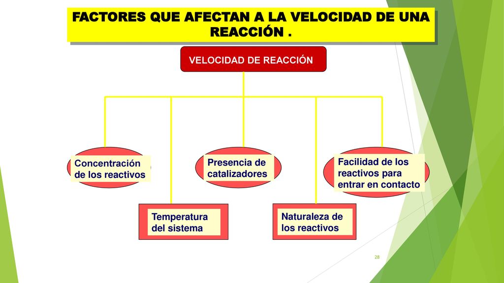 FACTORES QUE AFECTAN A LA VELOCIDAD DE UNA REACCIÓN .