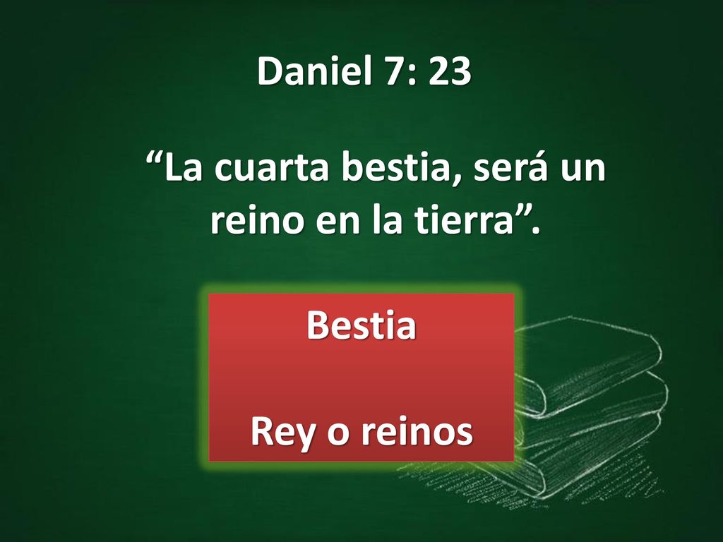 La cuarta bestia, será un reino en la tierra .