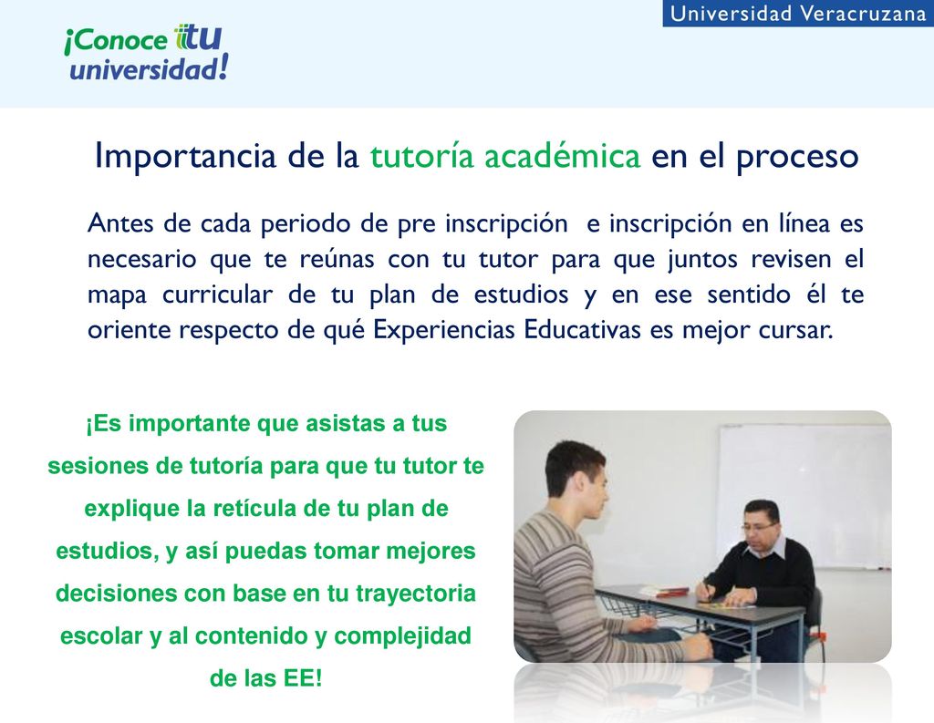 Importancia de la tutoría académica en el proceso