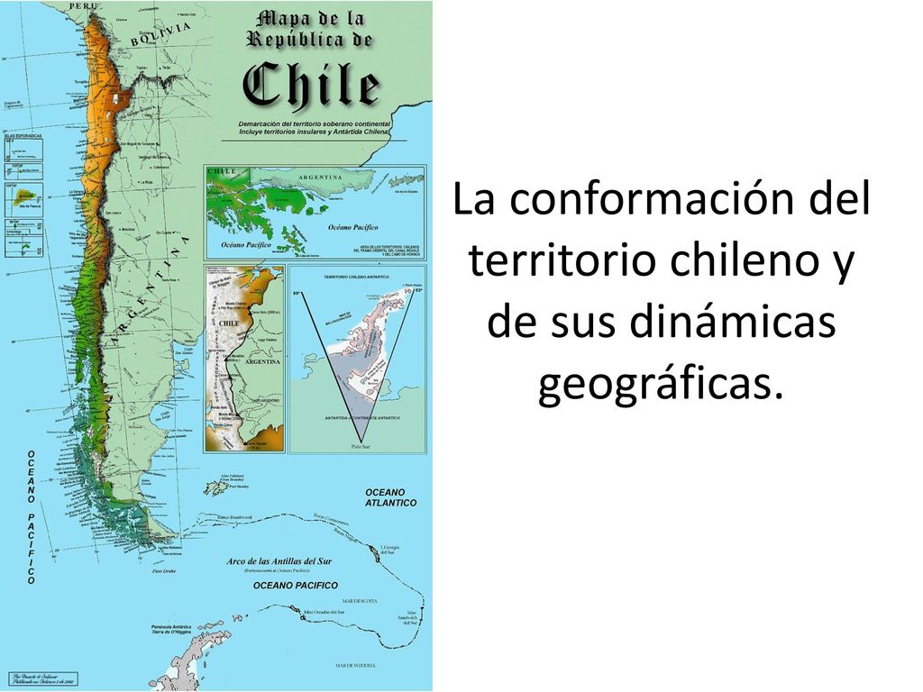 La conformación del territorio chileno y de sus dinámicas geográficas.