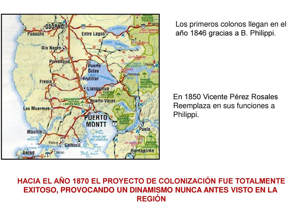 Los primeros colonos llegan en el año 1846 gracias a B. Philippi.