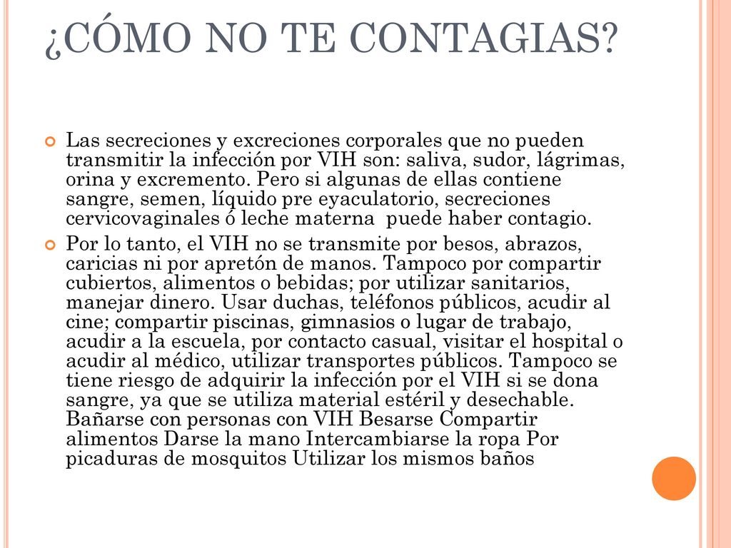 ¿CÓMO NO TE CONTAGIAS