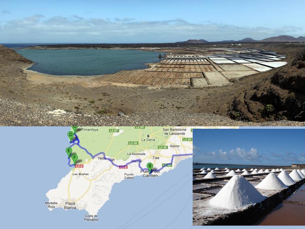 En adelante fuimos a las Salinas de Janubio que son las salinas más extensas de Lanzarote.