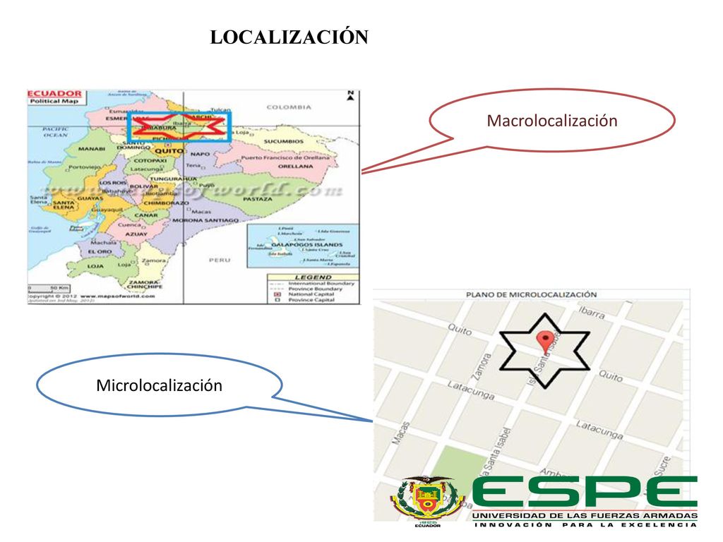 LOCALIZACIÓN Macrolocalización Microlocalización