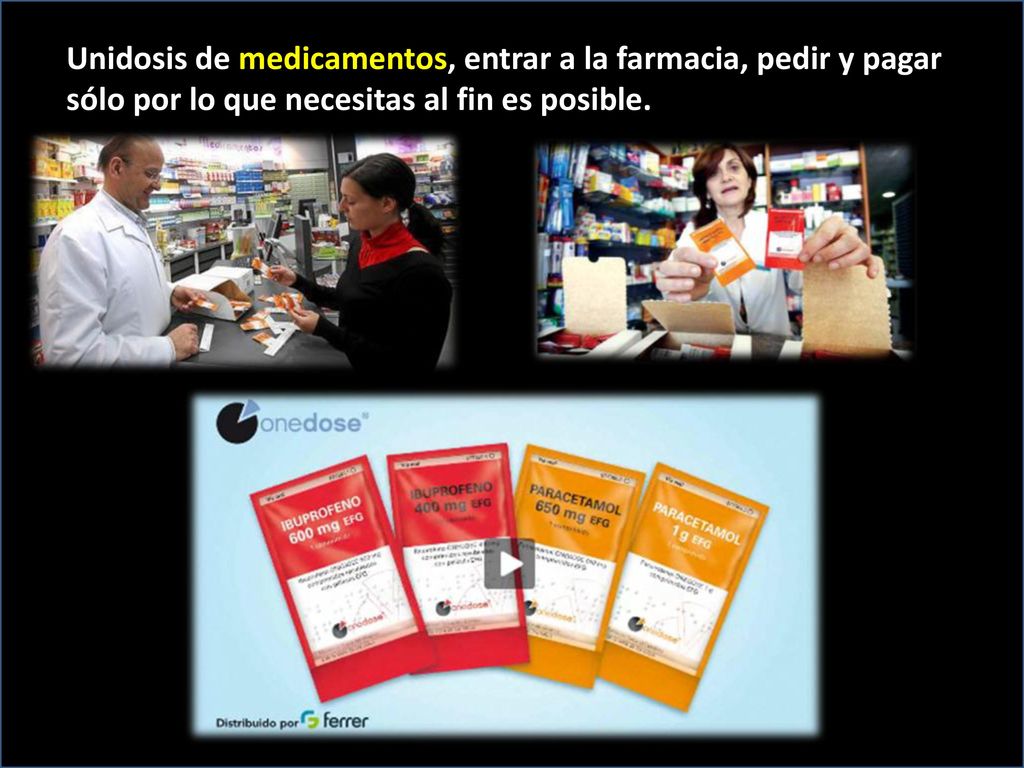 Unidosis de medicamentos, entrar a la farmacia, pedir y pagar sólo por lo que necesitas al fin es posible.