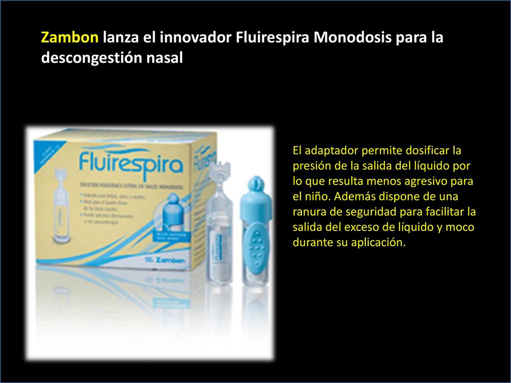 Zambon lanza el innovador Fluirespira Monodosis para la descongestión nasal