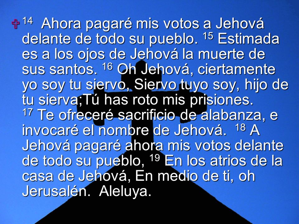 14 Ahora pagaré mis votos a Jehová delante de todo su pueblo