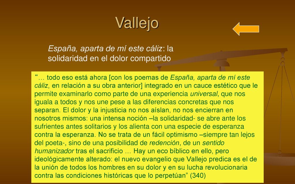 Vallejo España, aparta de mí este cáliz: la solidaridad en el dolor compartido.