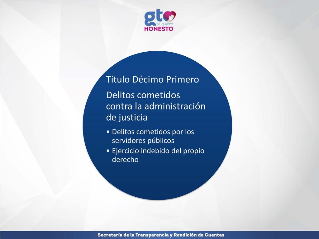 Título Décimo Primero Delitos cometidos contra la administración de justicia