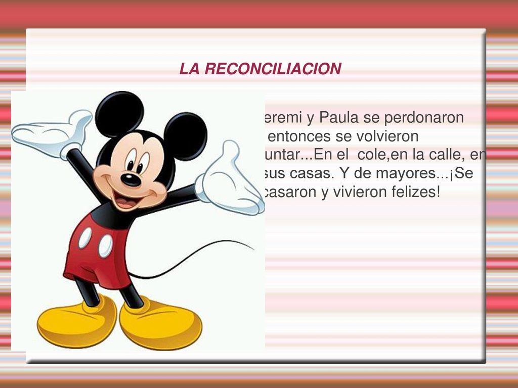 LA RECONCILIACION Jeremi y Paula se perdonaron y entonces se volvieron.