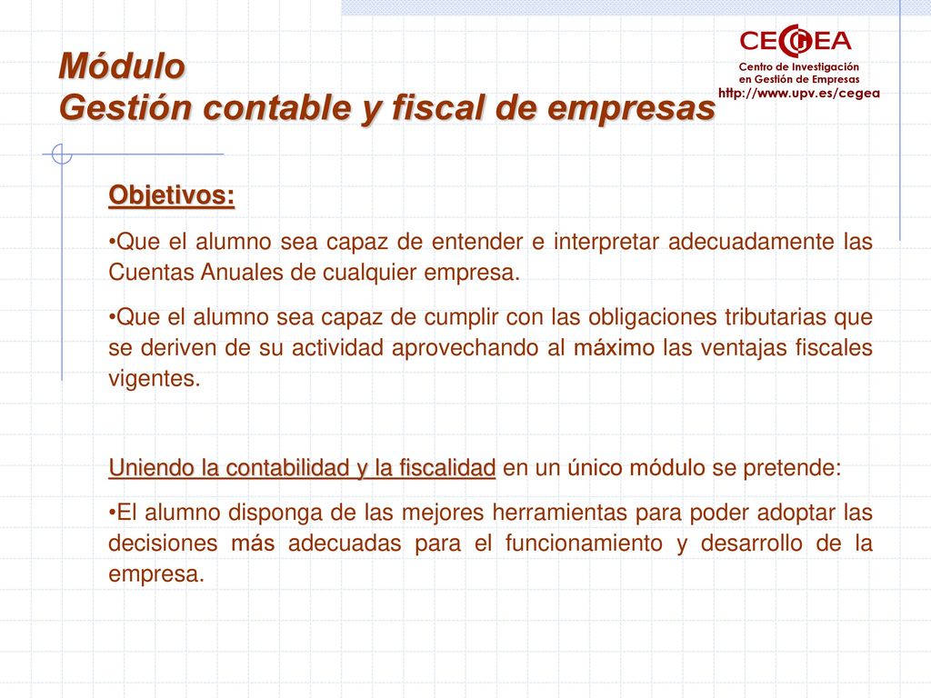 Gestión contable y fiscal de empresas