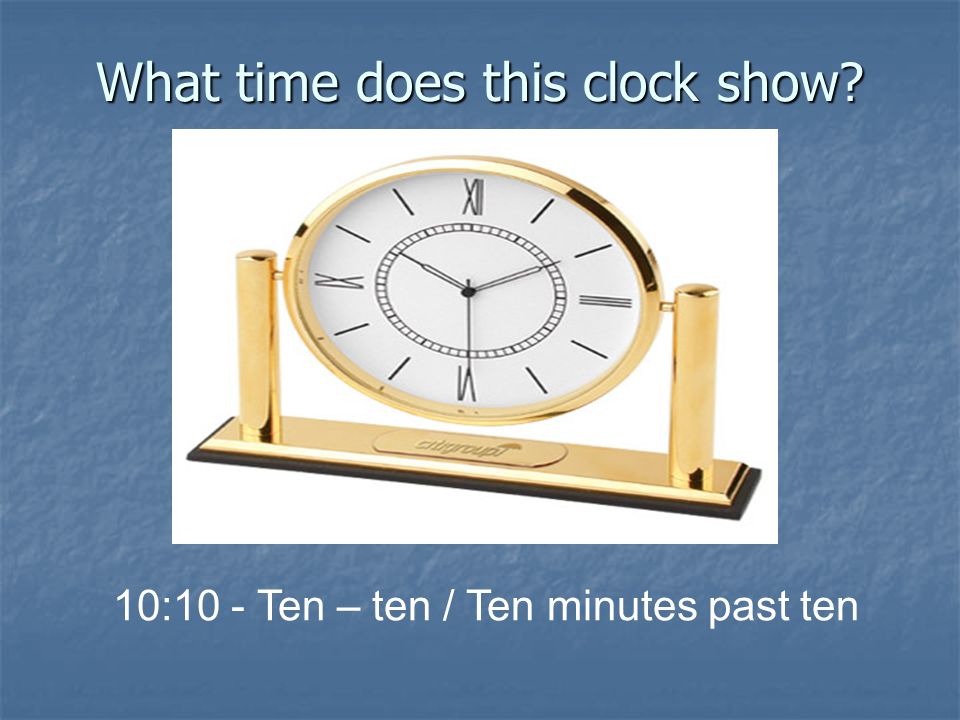 What time does this clock show