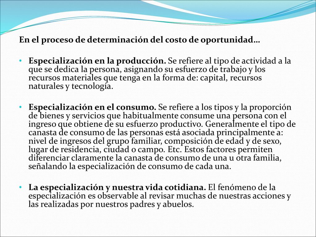 En el proceso de determinación del costo de oportunidad…