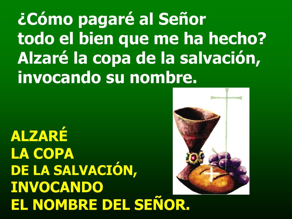 ¿Cómo pagaré al Señor todo el bien que me ha hecho
