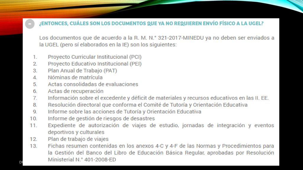 DRE Pasco - Dirección de Gestión Institucional - Unidad de Planificación