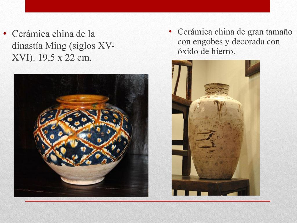 Cerámica china de la dinastía Ming (siglos XV-XVI). 19,5 x 22 cm.