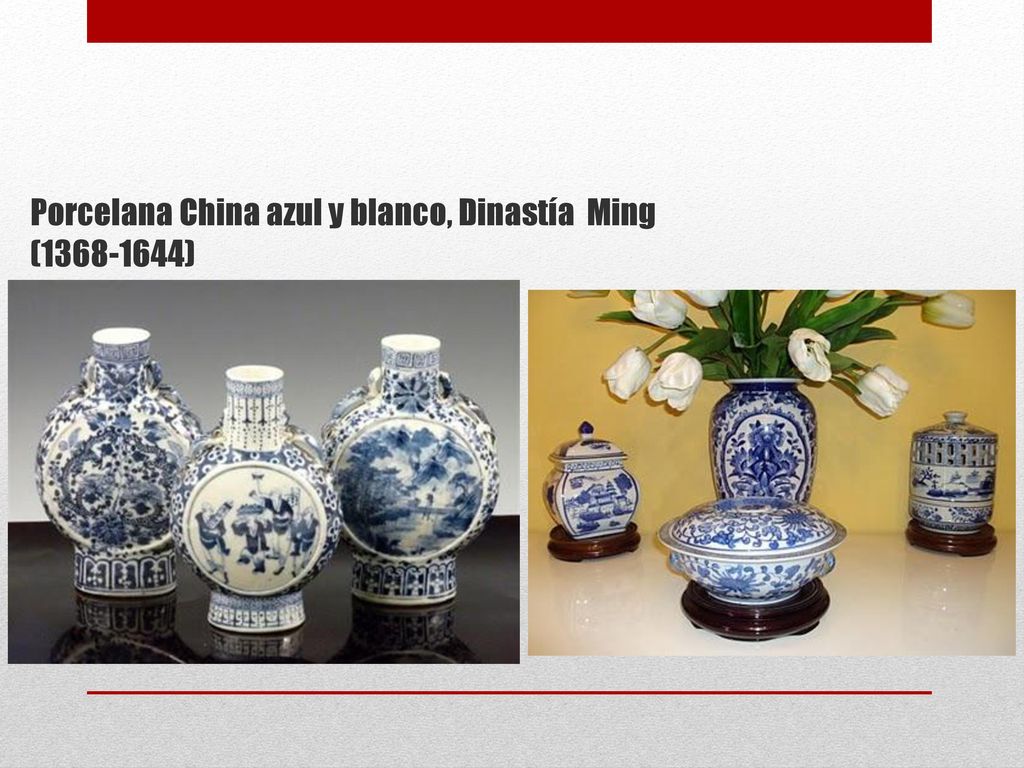 Porcelana China azul y blanco, Dinastía Ming ( )
