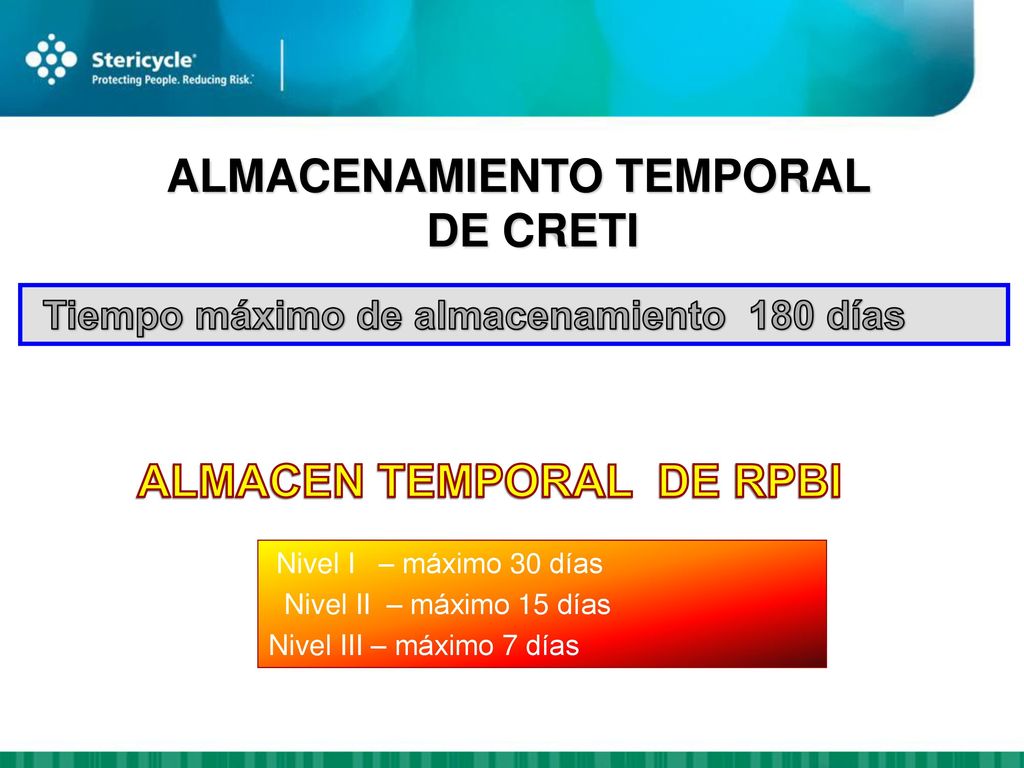 ALMACENAMIENTO TEMPORAL DE CRETI ALMACEN TEMPORAL DE RPBI