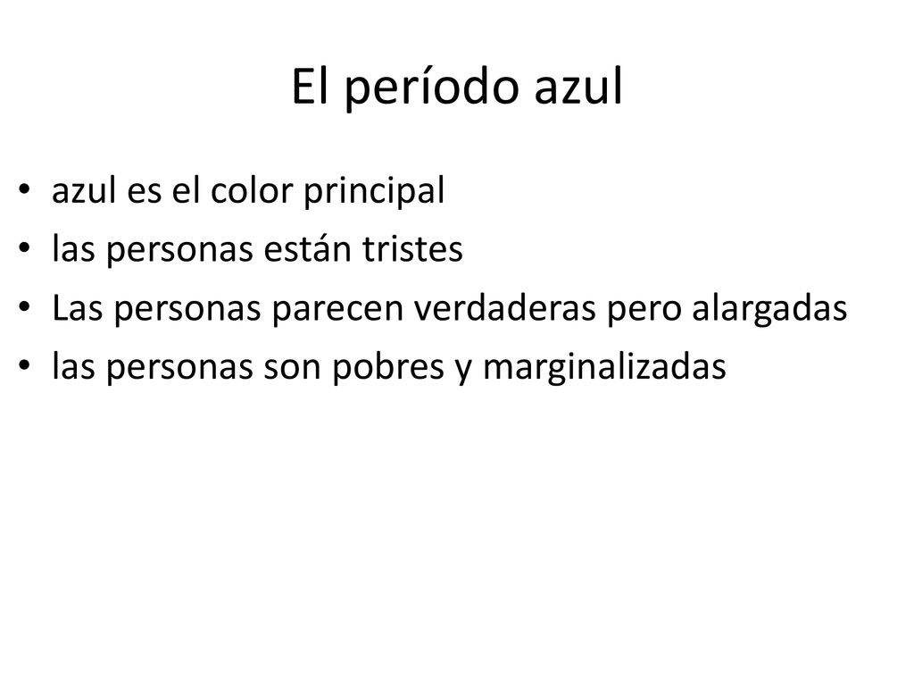 El período azul azul es el color principal las personas están tristes
