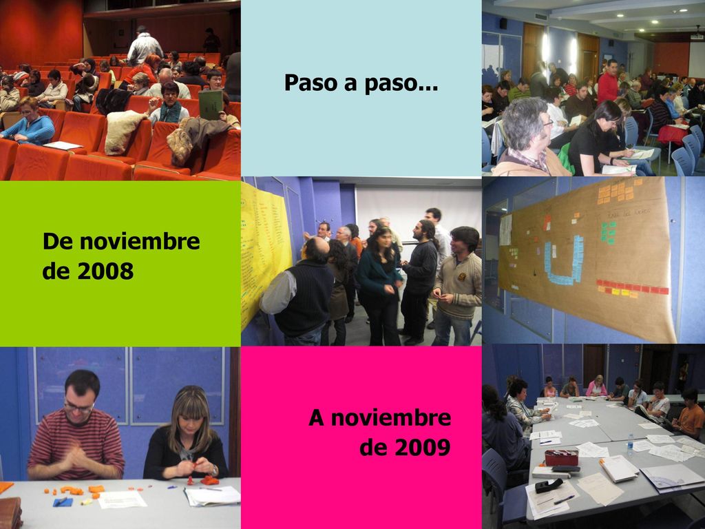 Paso a paso... De noviembre de 2008 A noviembre de 2009