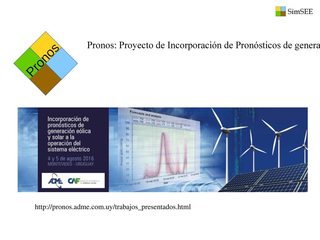Pronos: Proyecto de Incorporación de Pronósticos de generación eólica y solar a la operación del sistema eléctrico.