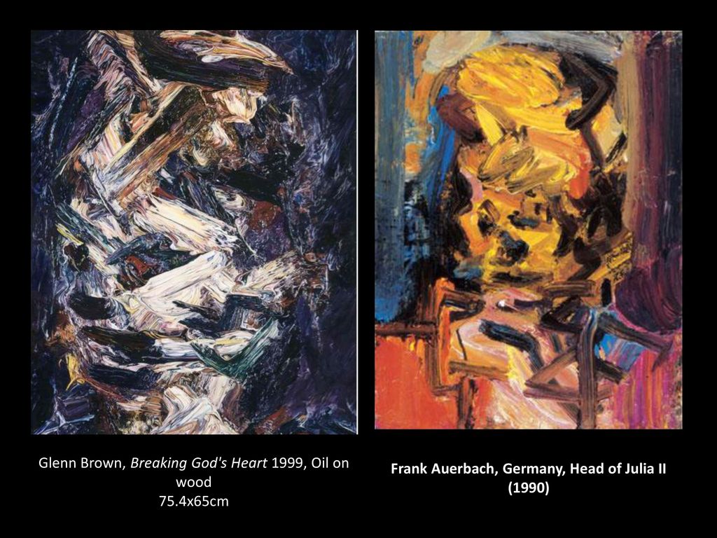 Glenn Brown, Breaking God s Heart 1999, Oil on wood 75.4x65cm