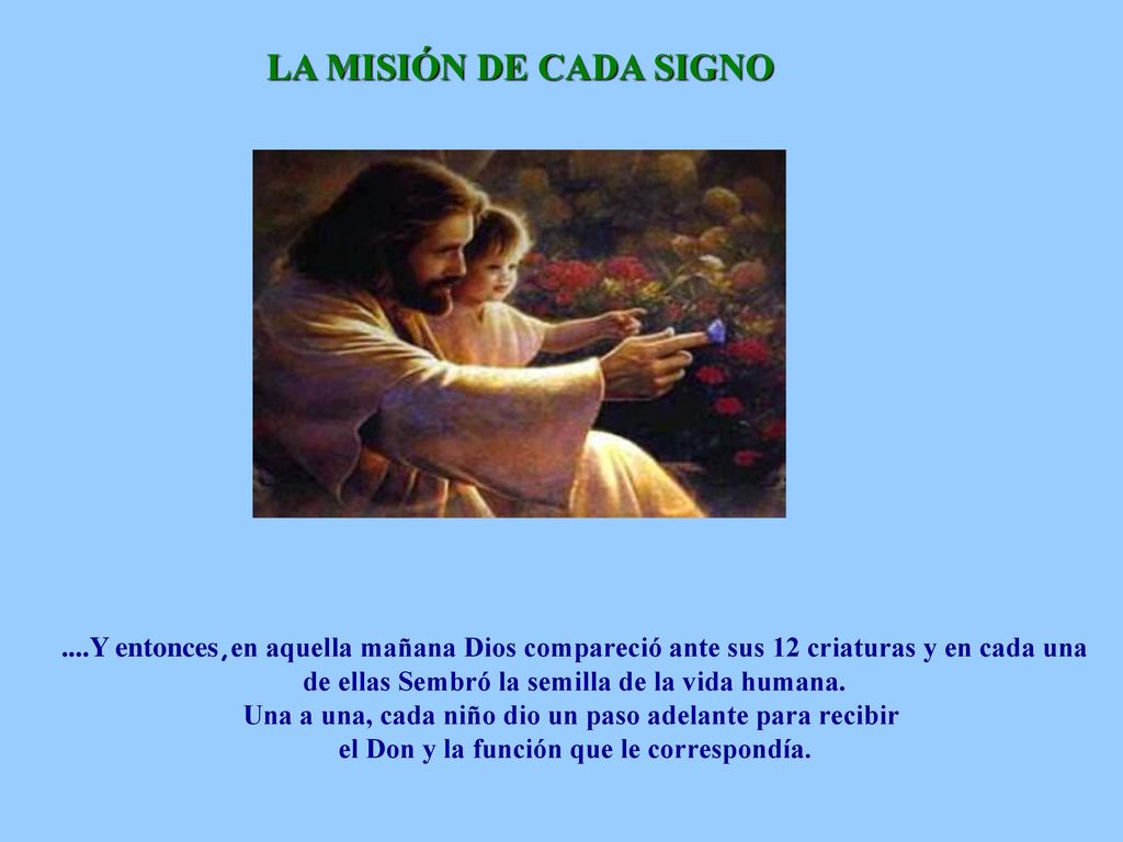LA MISIÓN DE CADA SIGNO ....Y entonces,en aquella mañana Dios compareció ante sus 12 criaturas y en cada una.