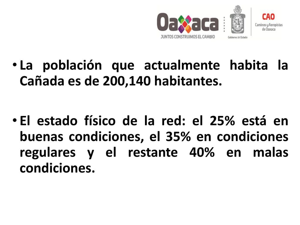 La población que actualmente habita la Cañada es de 200,140 habitantes.