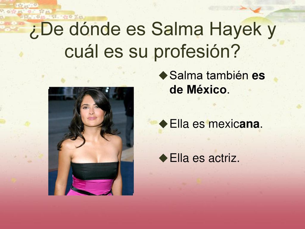 ¿De dónde es Salma Hayek y cuál es su profesión