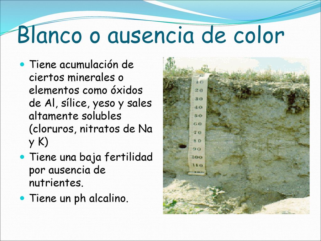 Blanco o ausencia de color
