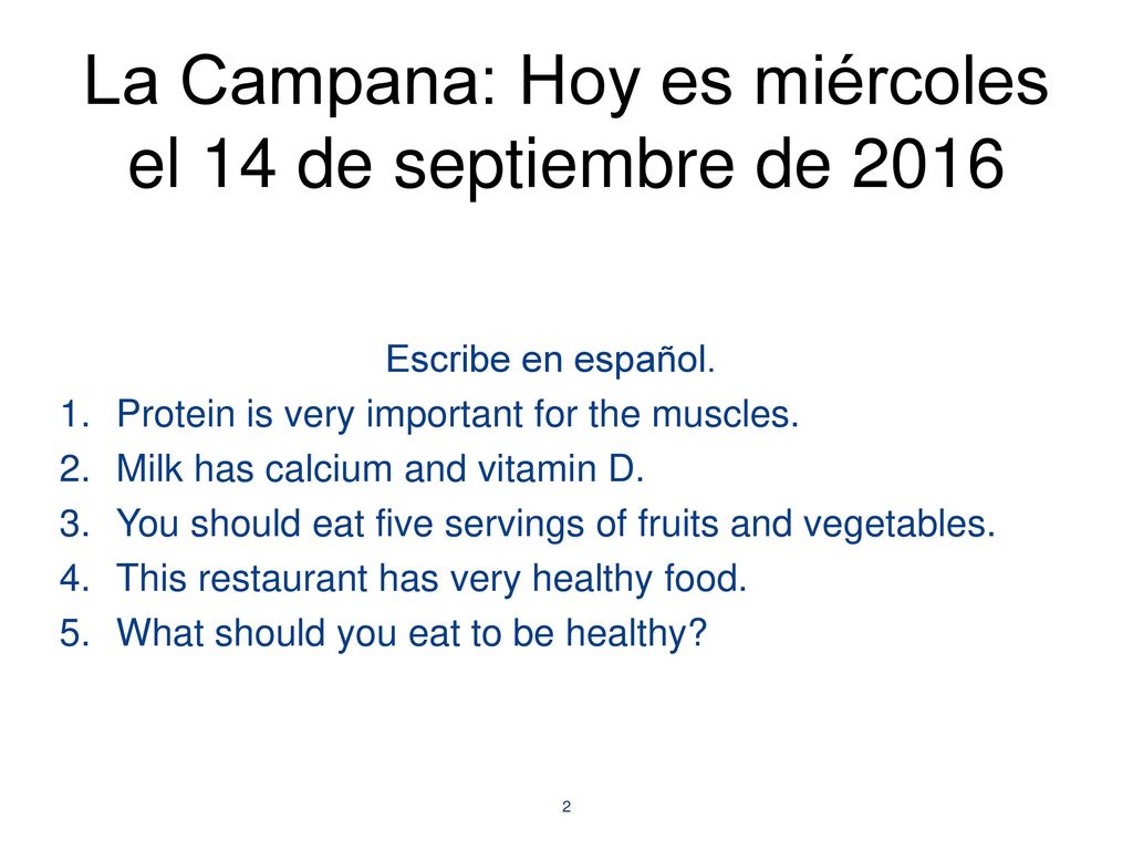 La Campana: Hoy es miércoles el 14 de septiembre de 2016