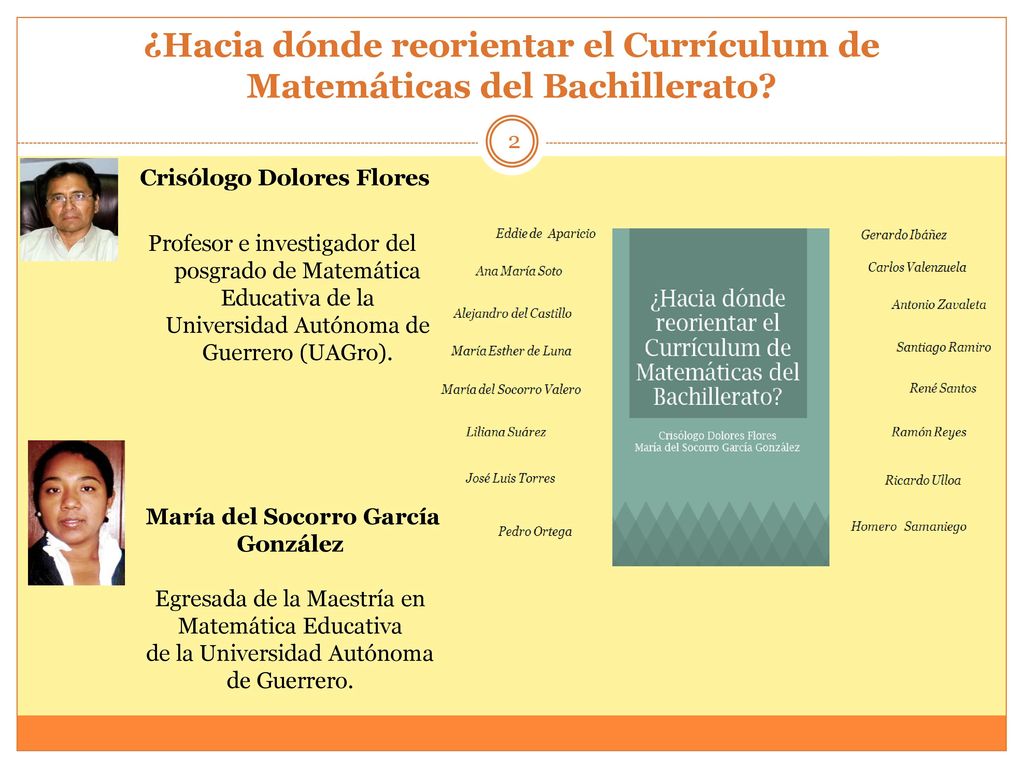 ¿Hacia dónde reorientar el Currículum de Matemáticas del Bachillerato