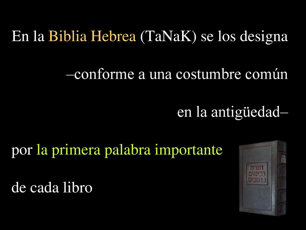 por la primera palabra importante de cada libro