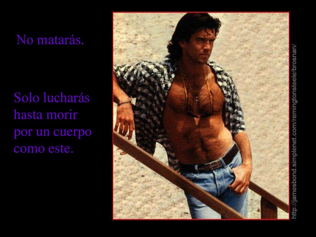 No matarás. Solo lucharás hasta morir por un cuerpo como este.