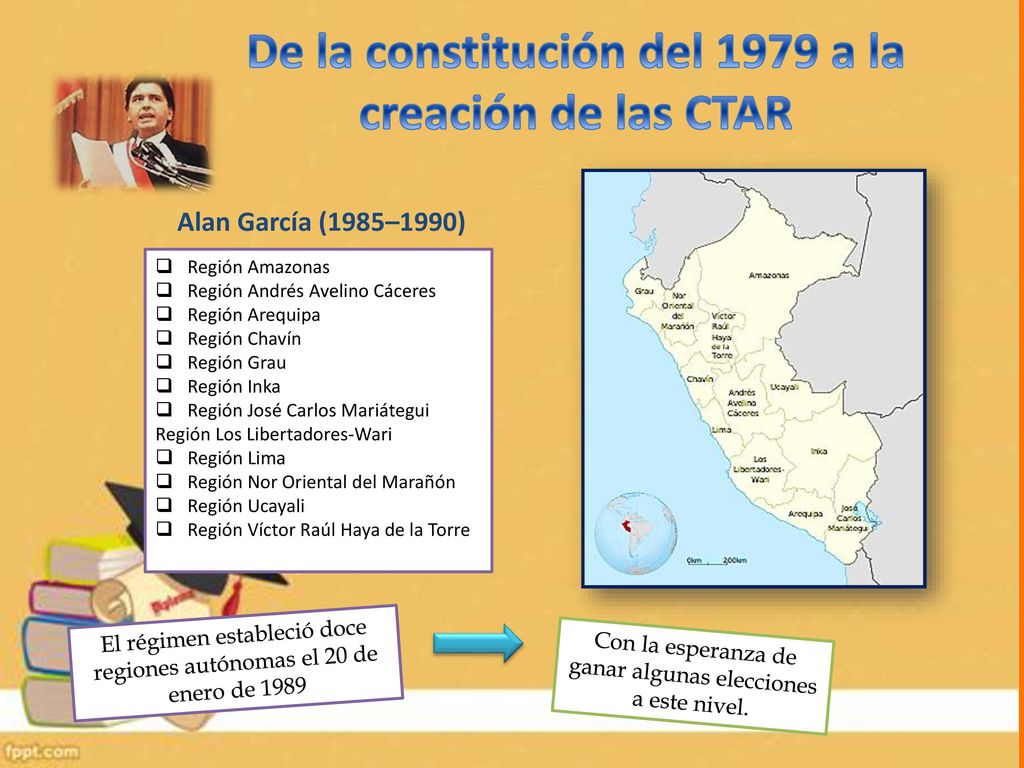 De la constitución del 1979 a la creación de las CTAR