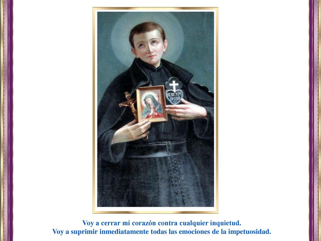 Voy a cerrar mi corazón contra cualquier inquietud.